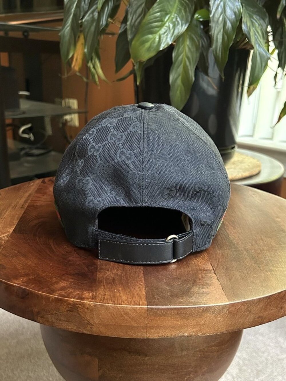GUCCI Monogram Web Baseball Hat XL, Black - Picture 4 of 10